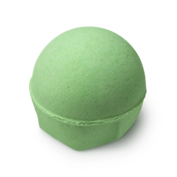 The Avobath bath bomb from Lush, which is a green color.