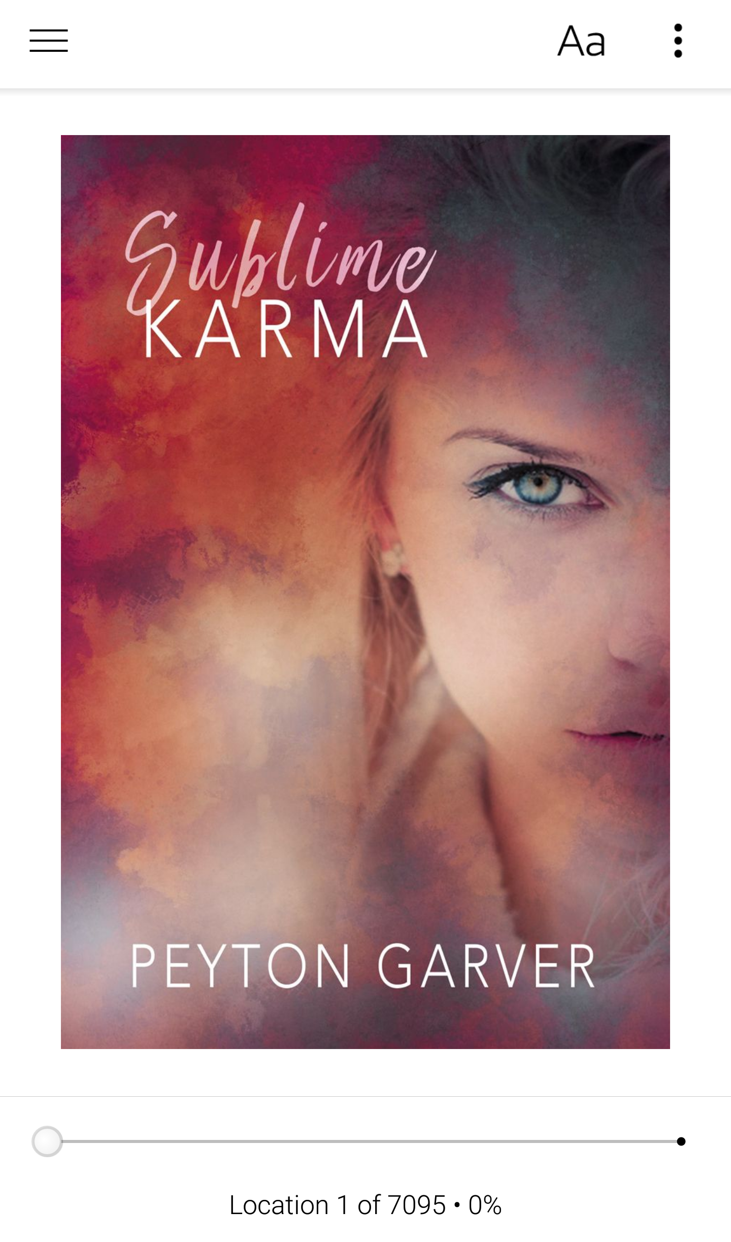 Screenshot of the Sublime Karma ebook