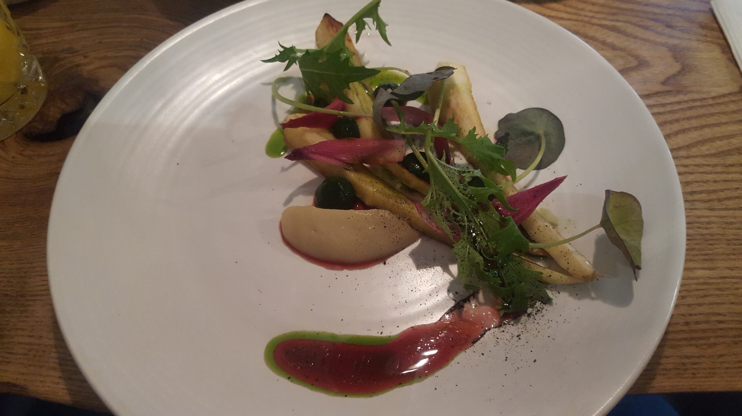 A fancy parsnip dish from Moehr that I ate at to celebrate my life update.