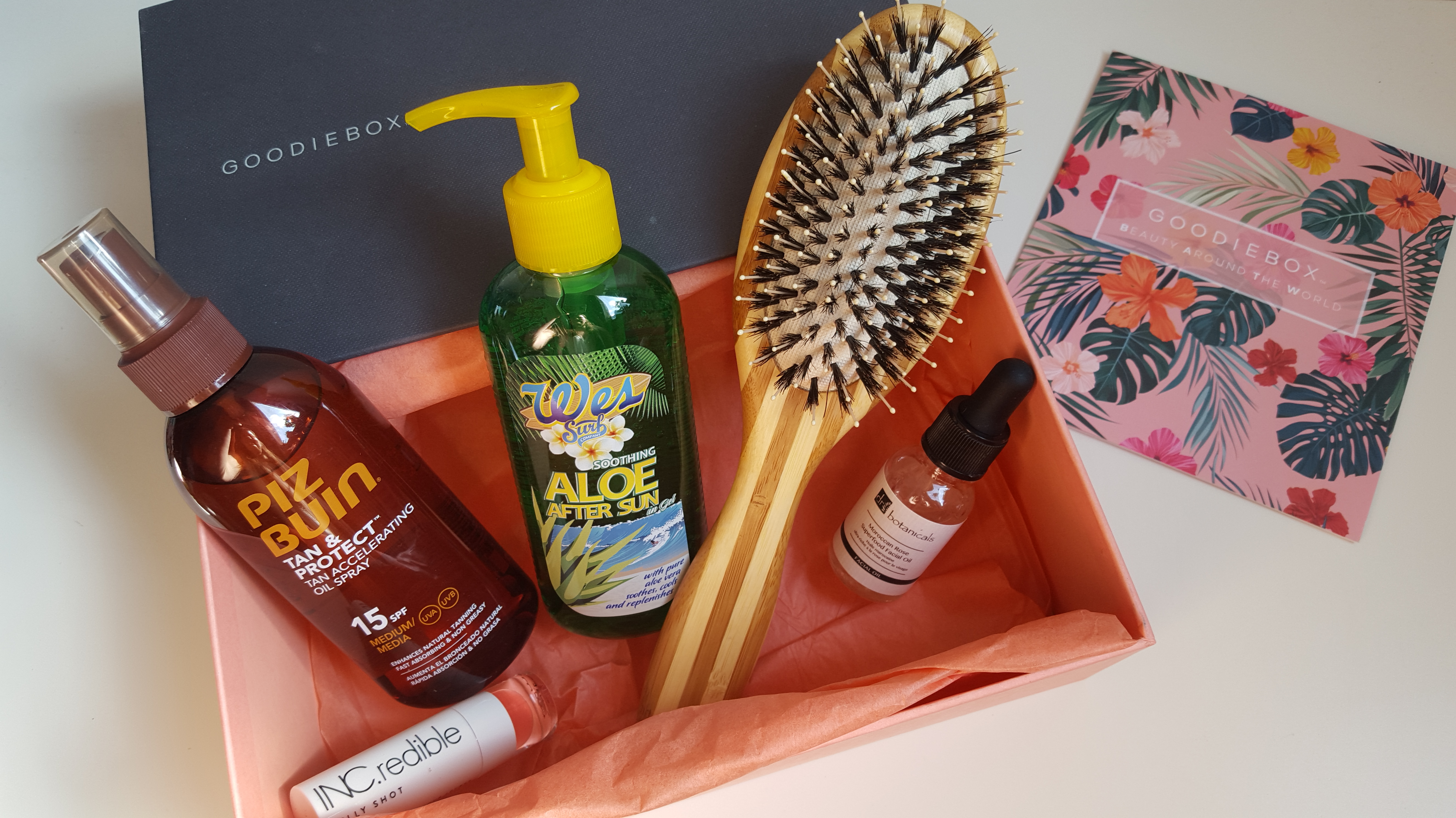 The products in the July 2018 GoodieBox
