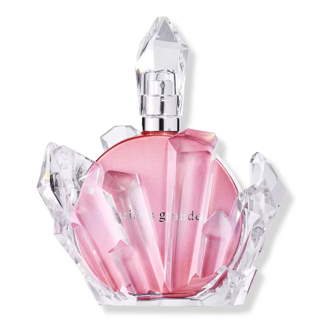 The R.E.M. Cherry Eclipse perfume in a pink crystal cluster shape
