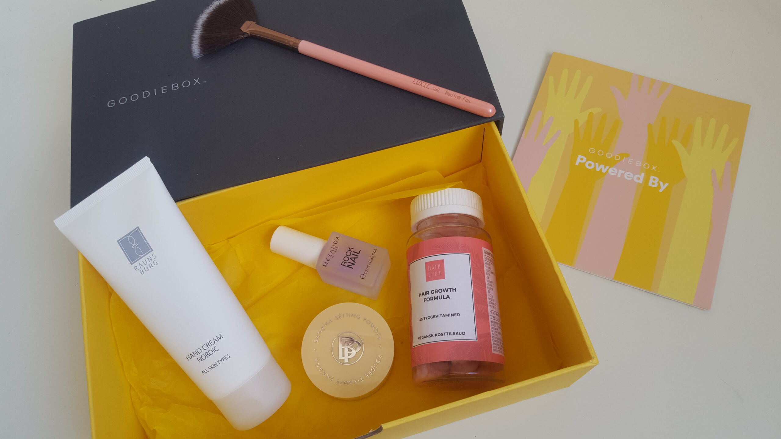 The 5 items in the February 2019 GoodieBox