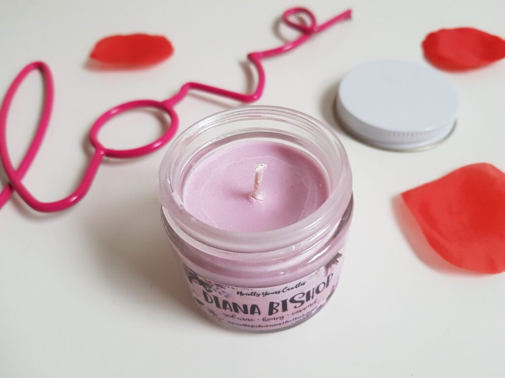 The Diana Bishop candle from Novelly Yours