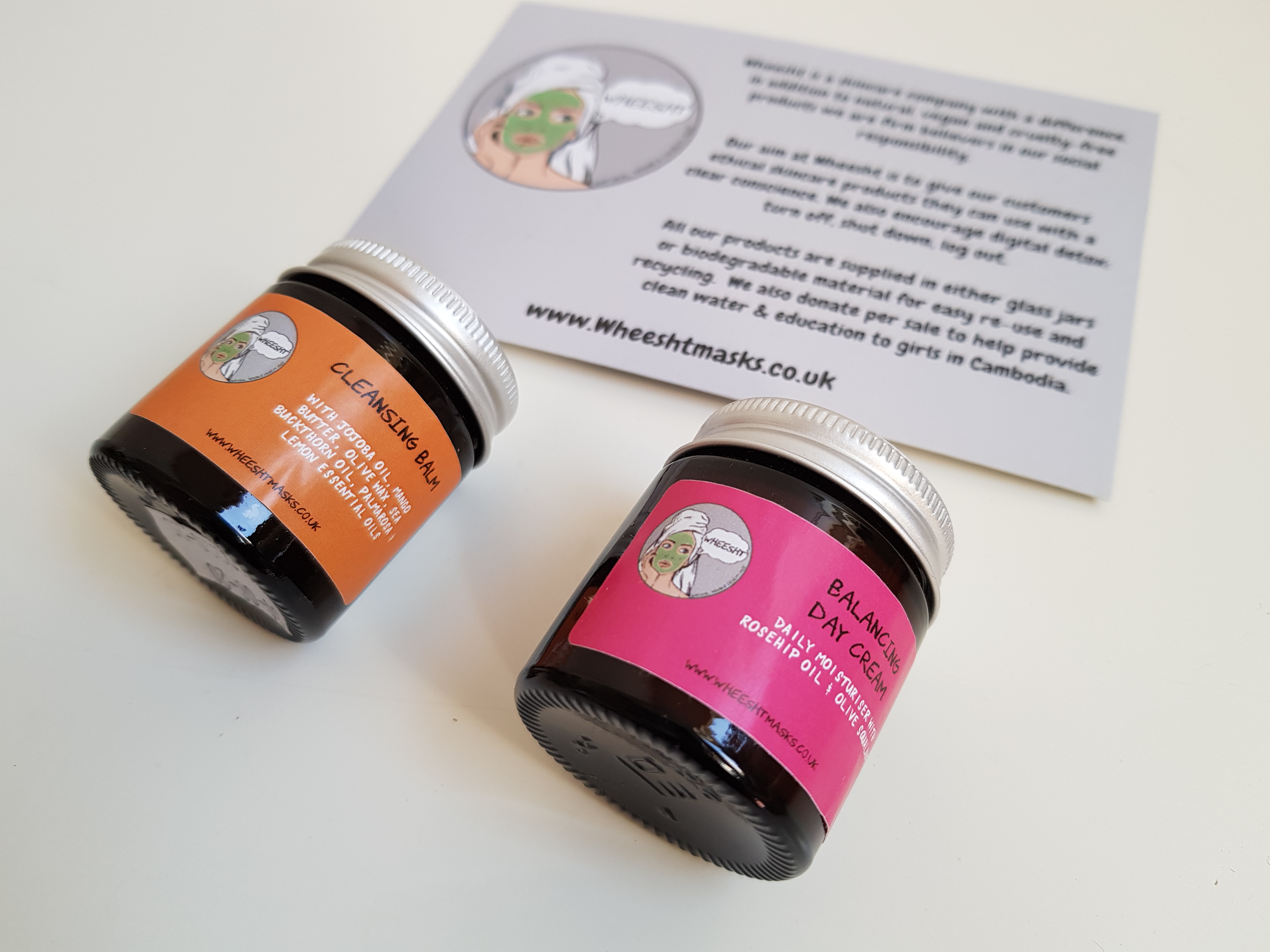 Wheesht Masks Cleansing Balm and Balancing Day Cream