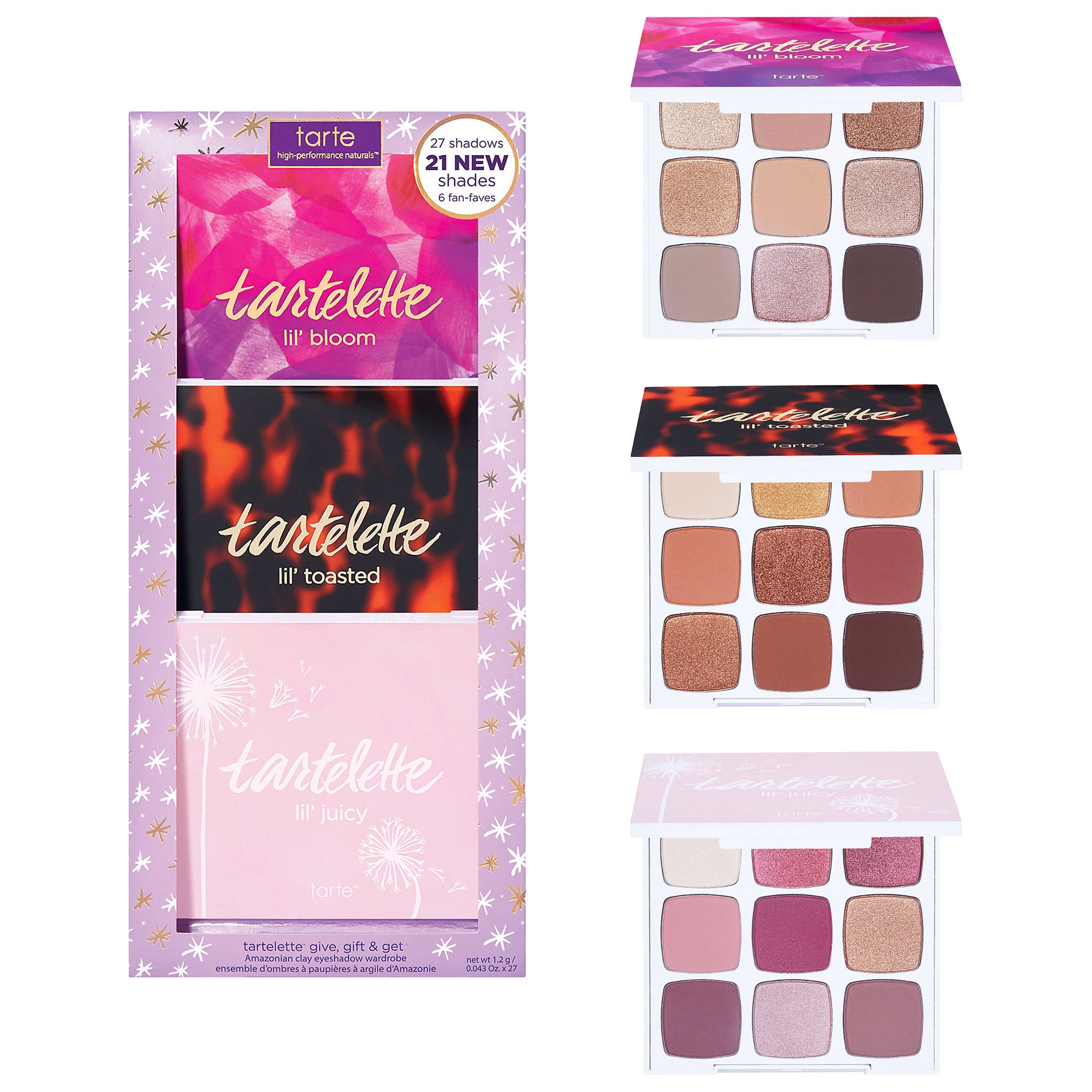the tarte tartelette give, gift & get amazonian clay eyeshadow wardrobe
