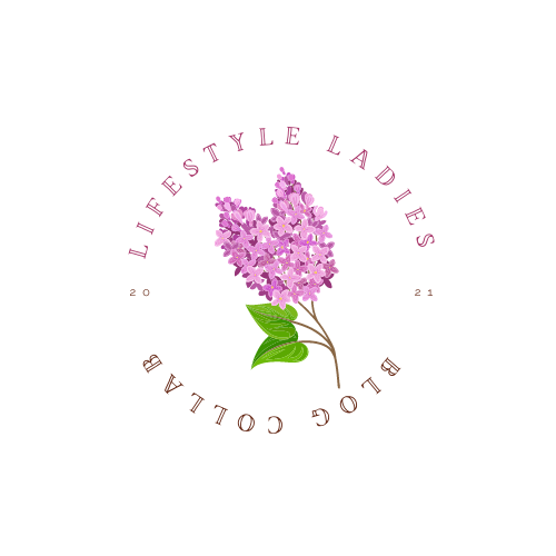 The Lifestyle Ladies Blog Collab logo with purple flowers in the center and the name written around the flowers