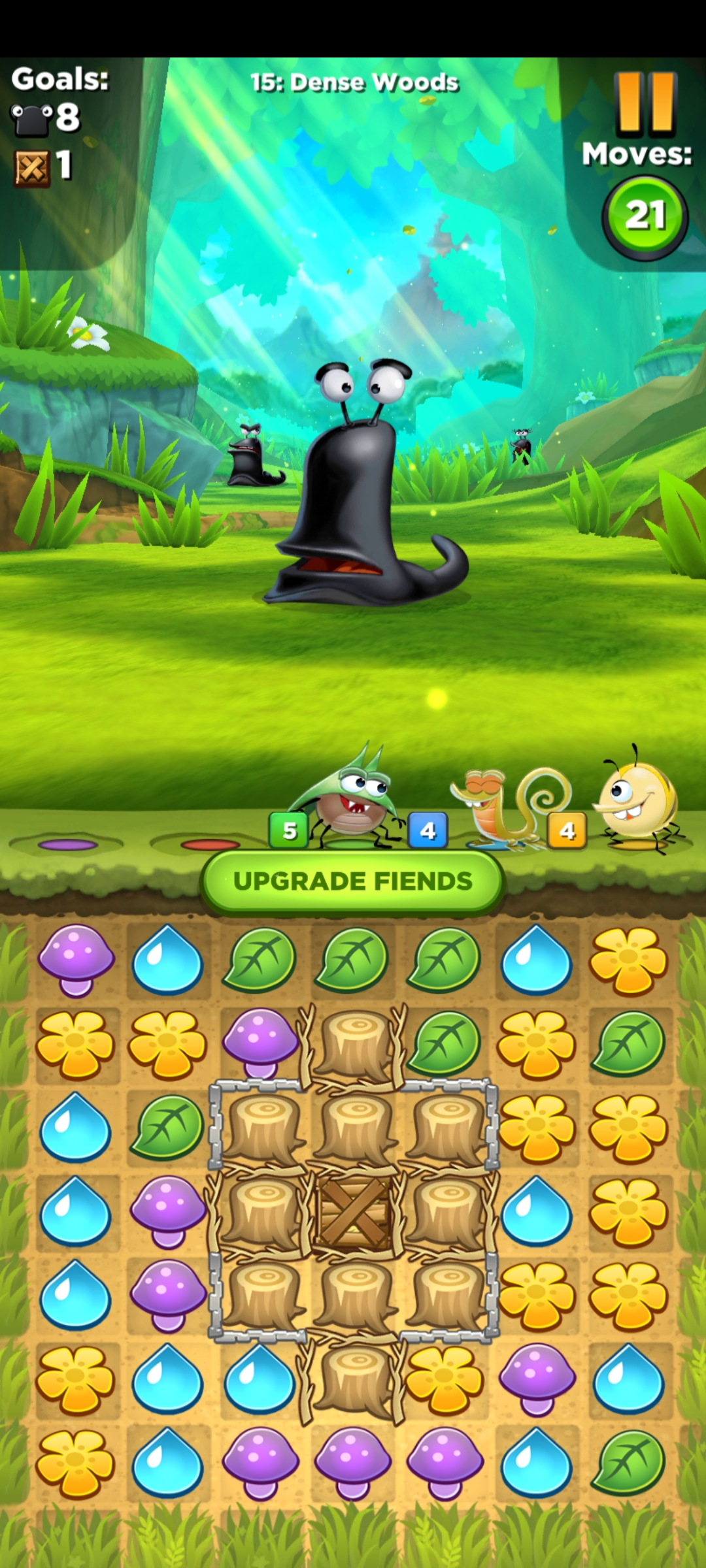 Screenshot of one of the stages of Best Fiends