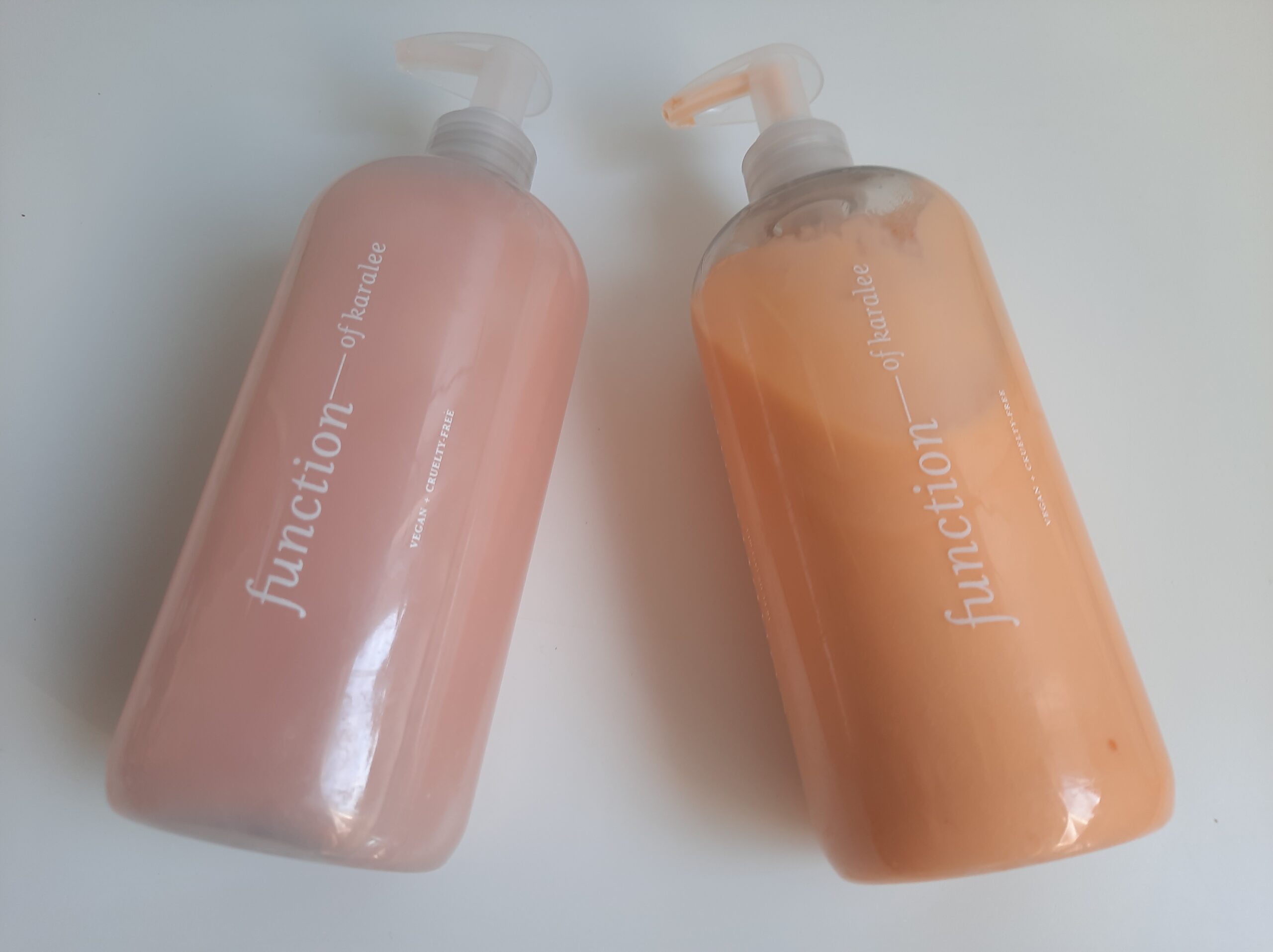 The first overly sponsored product I tried. The shampoo and conditioner I bought from Function of Beauty.