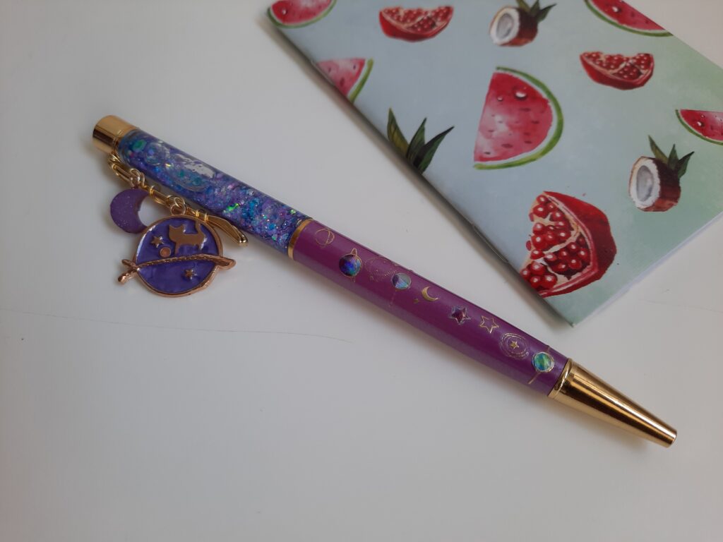 Cat in the Moon Refillable Pen and Notebook from Pixie Storm Studie