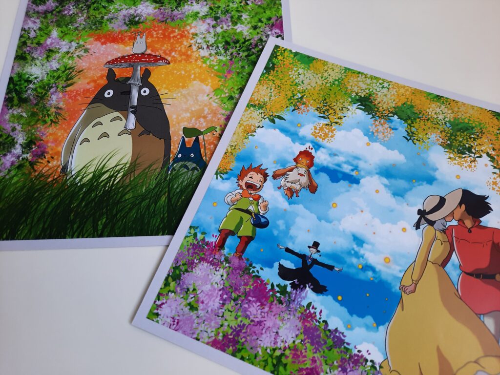 The Totoro on a Trip and Howl & Sofie Prints from Bao Vy Inagaki