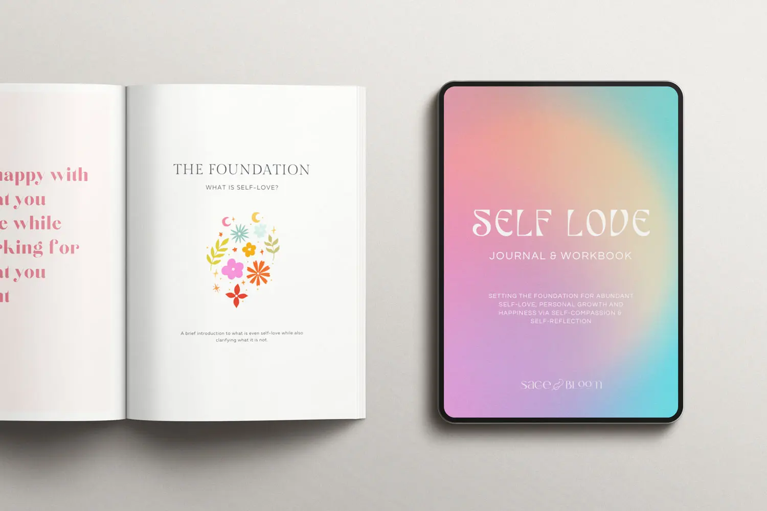The ebook of the Self-Love Journal & Workbook from Sage & Bloom