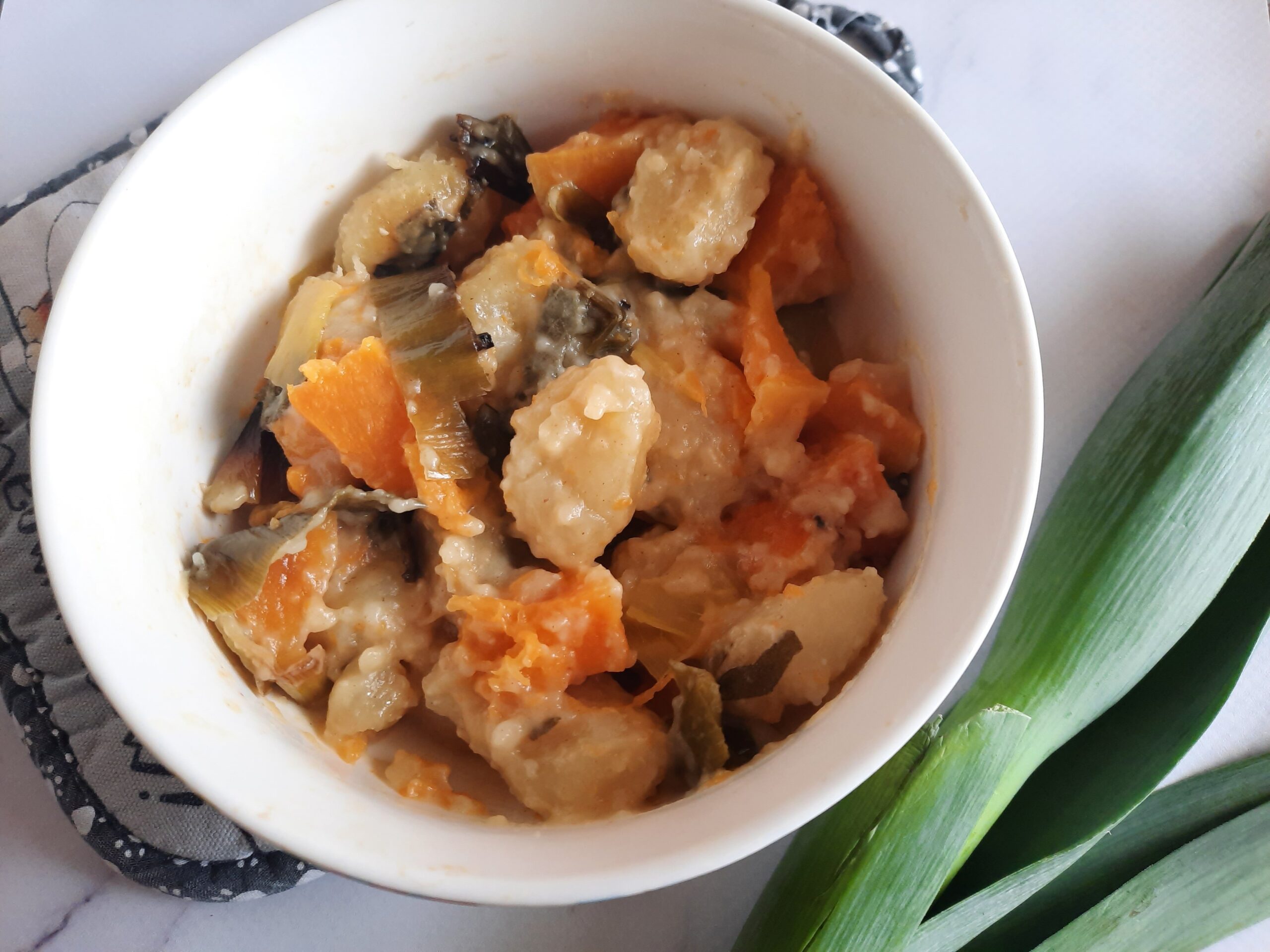 Gnocchi, Leek, and Butternut Bake