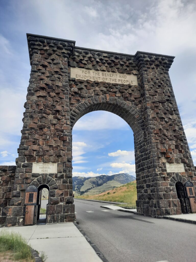The Roosevelt Arch in Gardiner