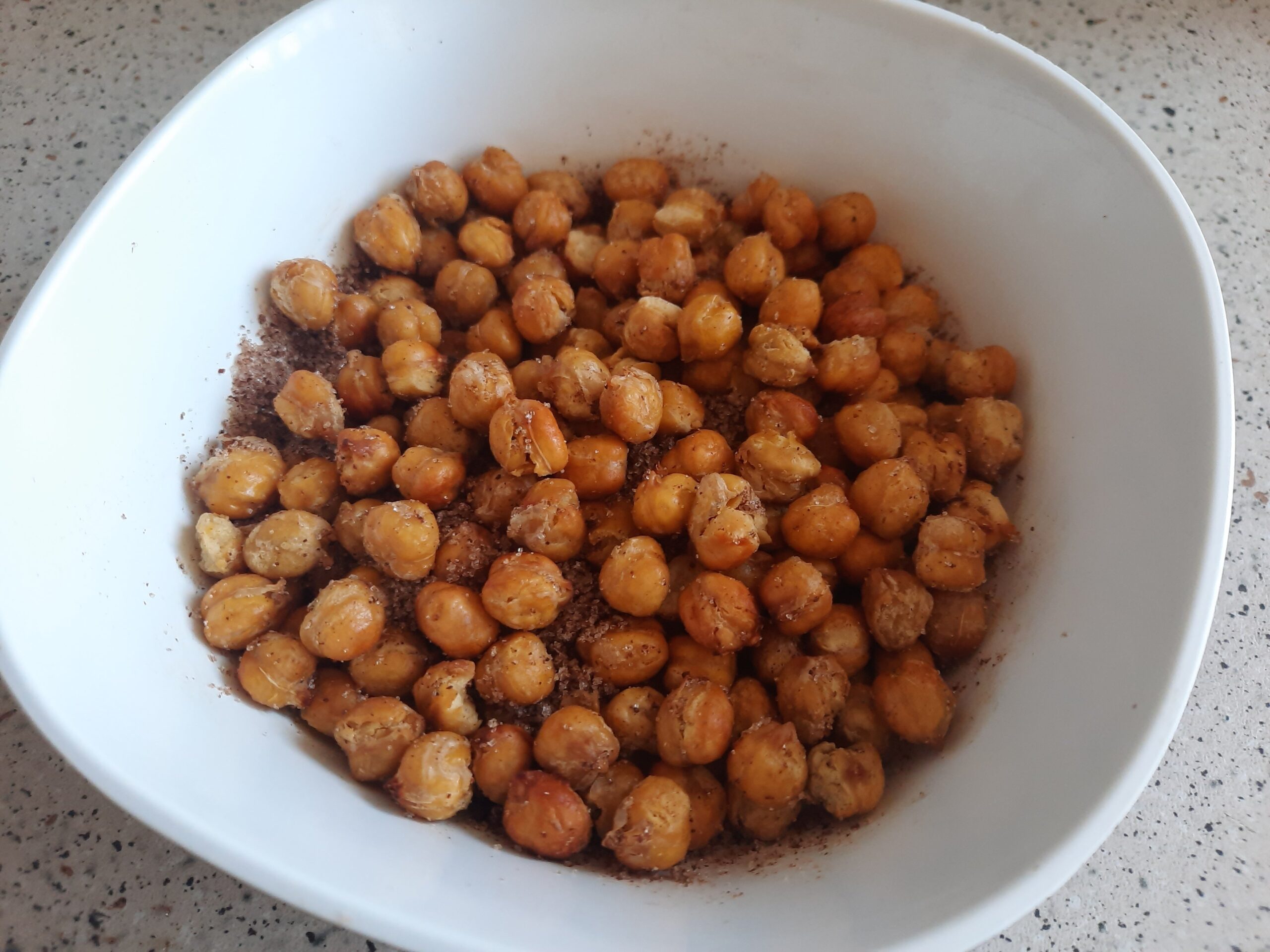 The chickpeas with a pumkin spice flavor
