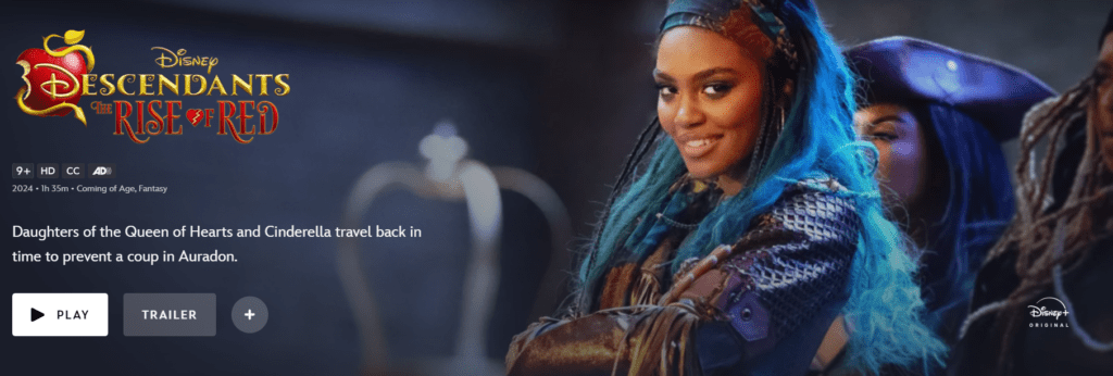 A screenshot of Descendants The Rise of Red