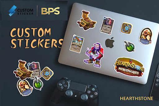 customer stickers on a laptop from customersticker.com 