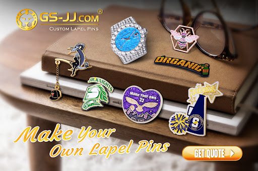 custom lapel pins from gs-jj.com