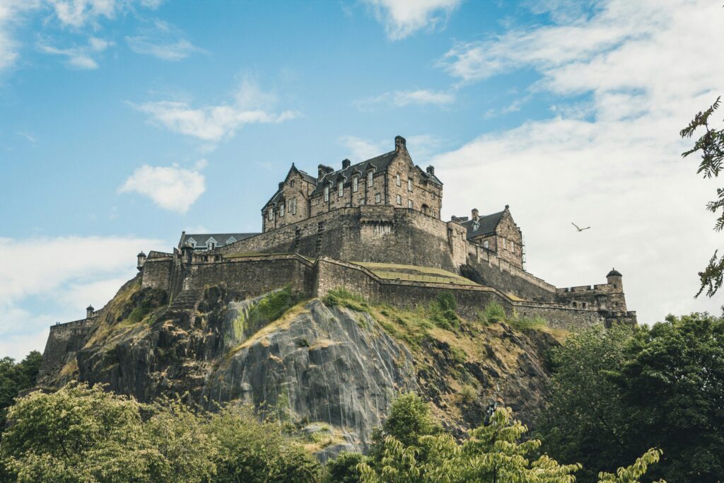A view of Edinburgh Castle in Scotland