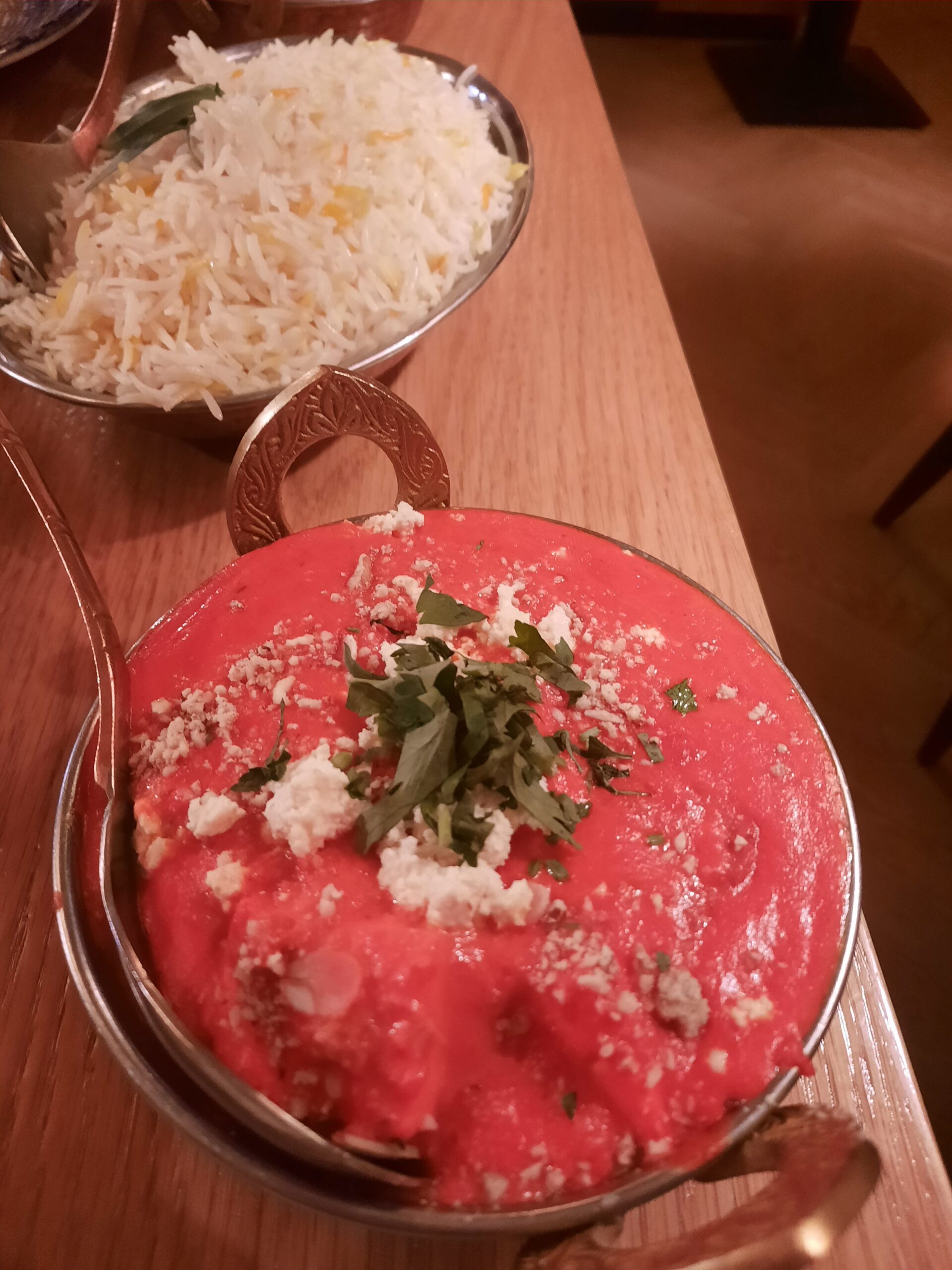 The Paneer Butter Masala from Namaste in Roskilde