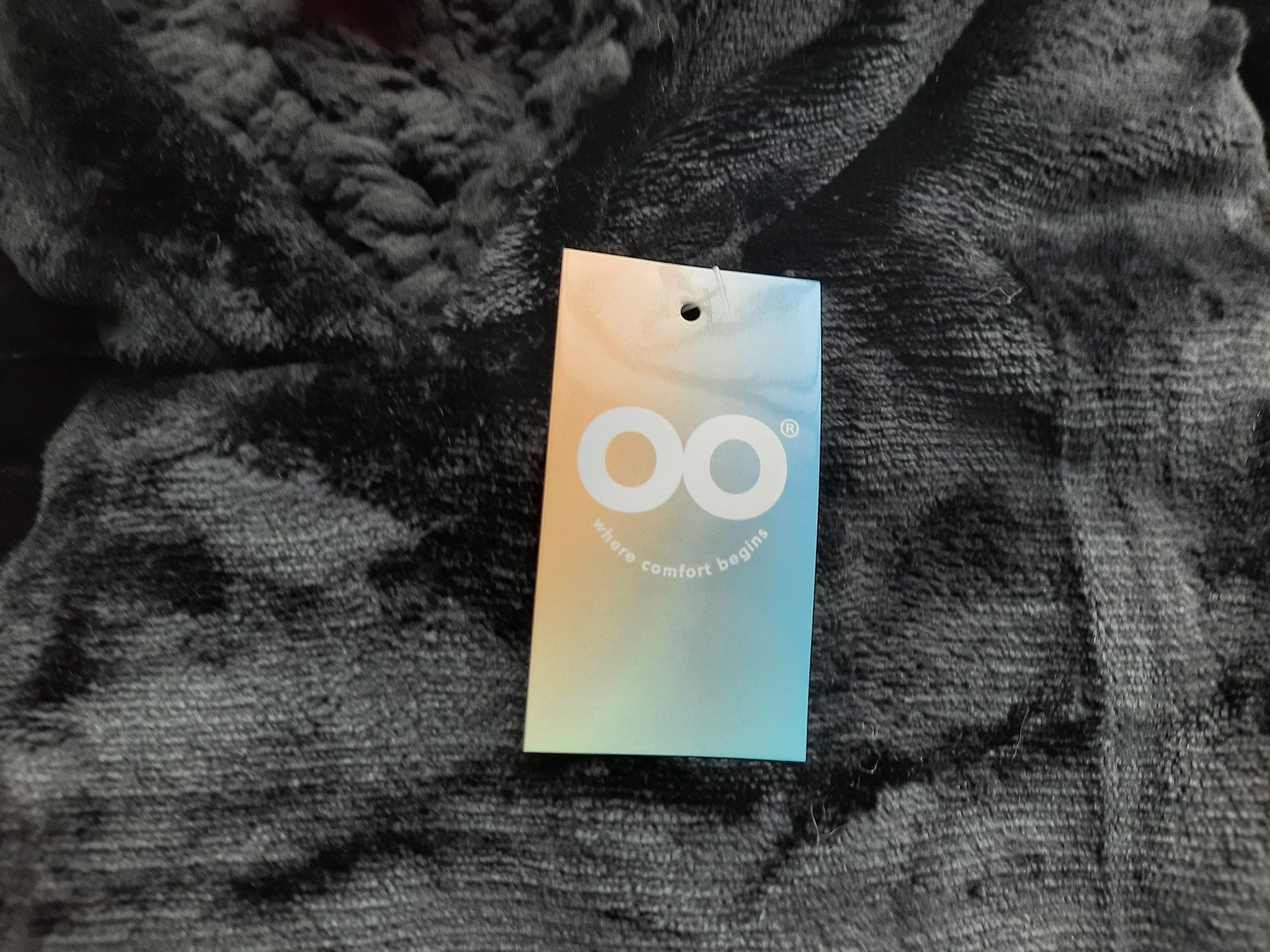 A closeup of the All Black Hoodie