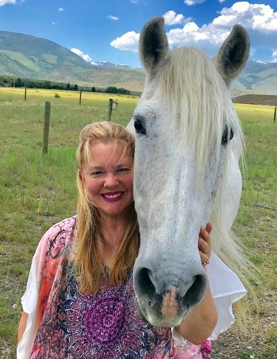 Kim with her horse Tara