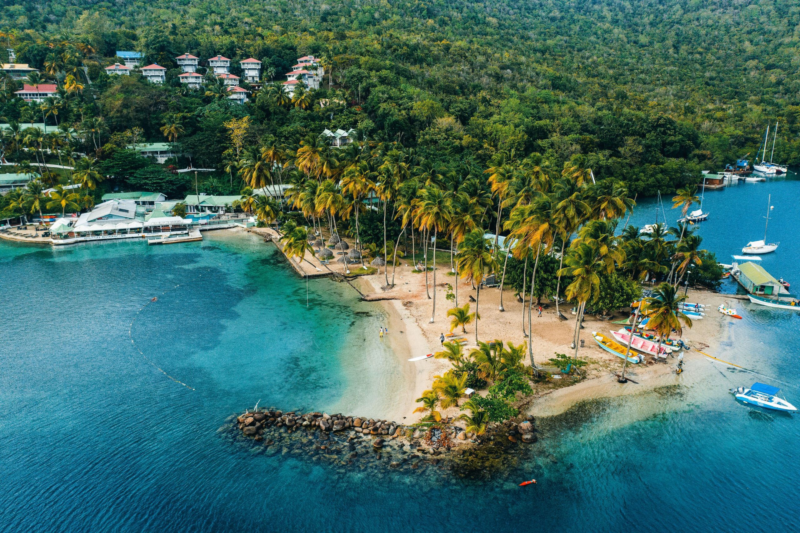A few of Marigot Bay in Saint Lucia