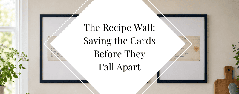 The Recipe Wall Saving the Cards Before They Fall Apart header