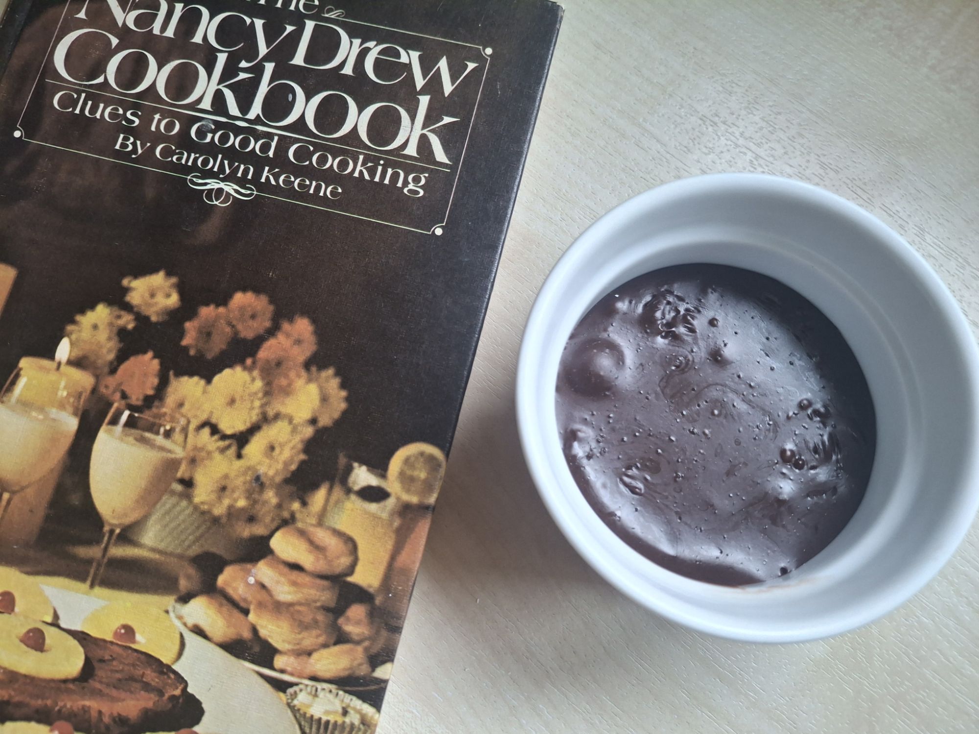 The Versailles au chocolat dessert in a ramekin